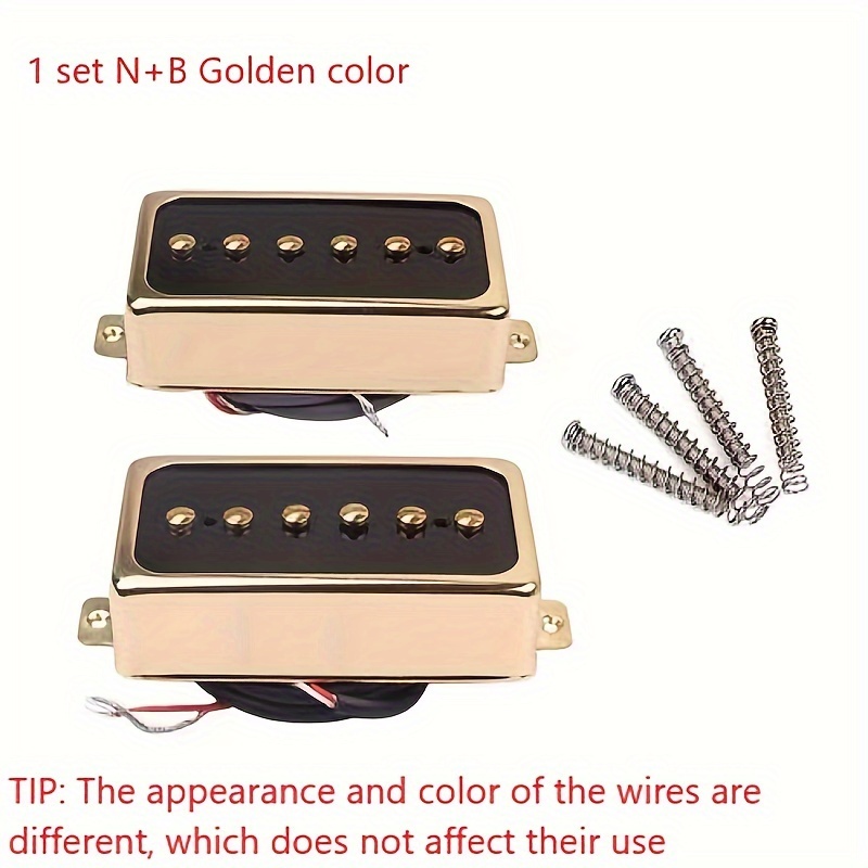 P90 Style Electric Guitar Pickup Humbucker Size Single Coil Pickup 1 SET  (N+B) Guitar Parts And Accessories