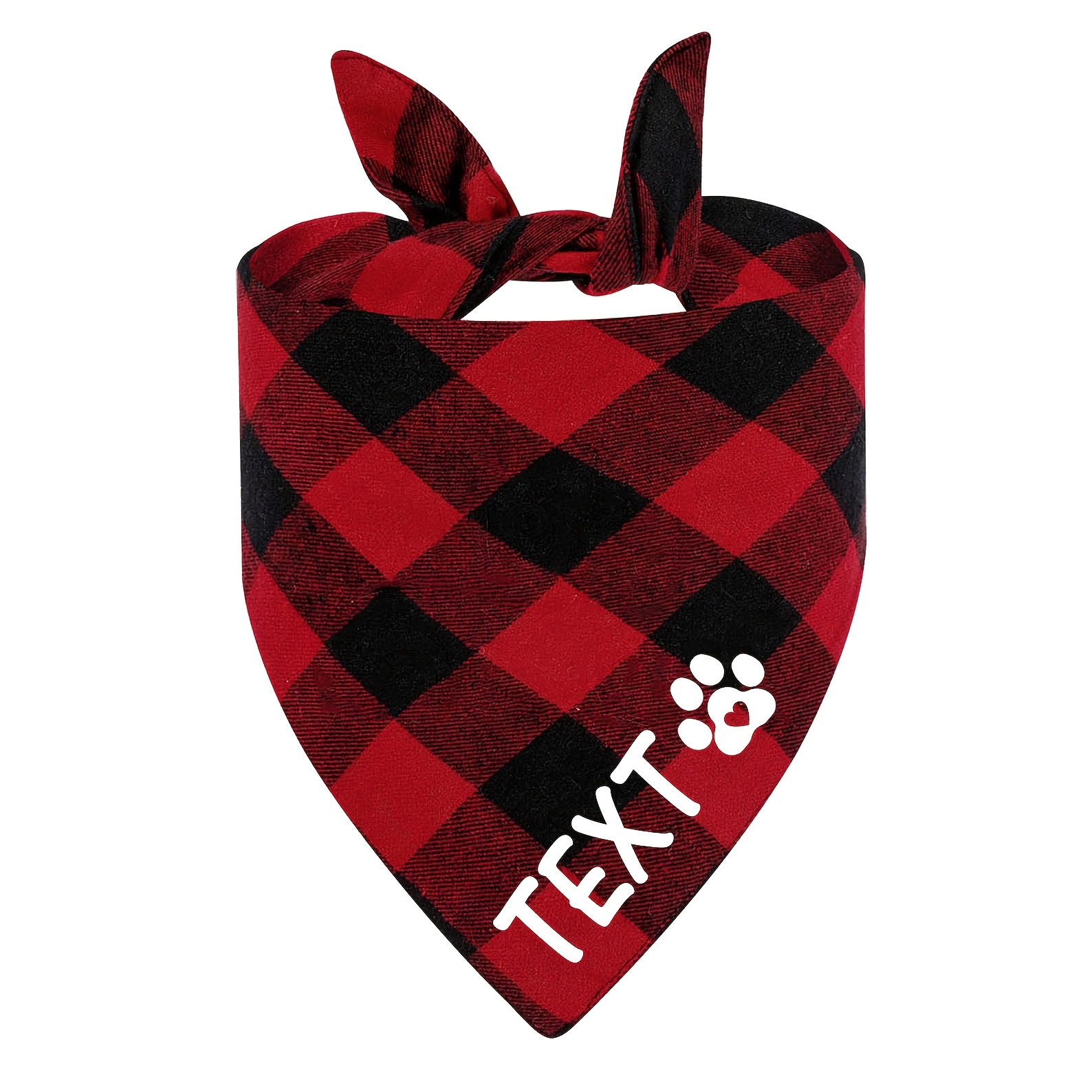 Classic Pattern, Polyester 100%, Knit Fabric, Customizable With Name, Party Scarf, Pet Saliva Towel, Multiple Colors, Tether Wearing, Suitable For Small To Medium Breeds