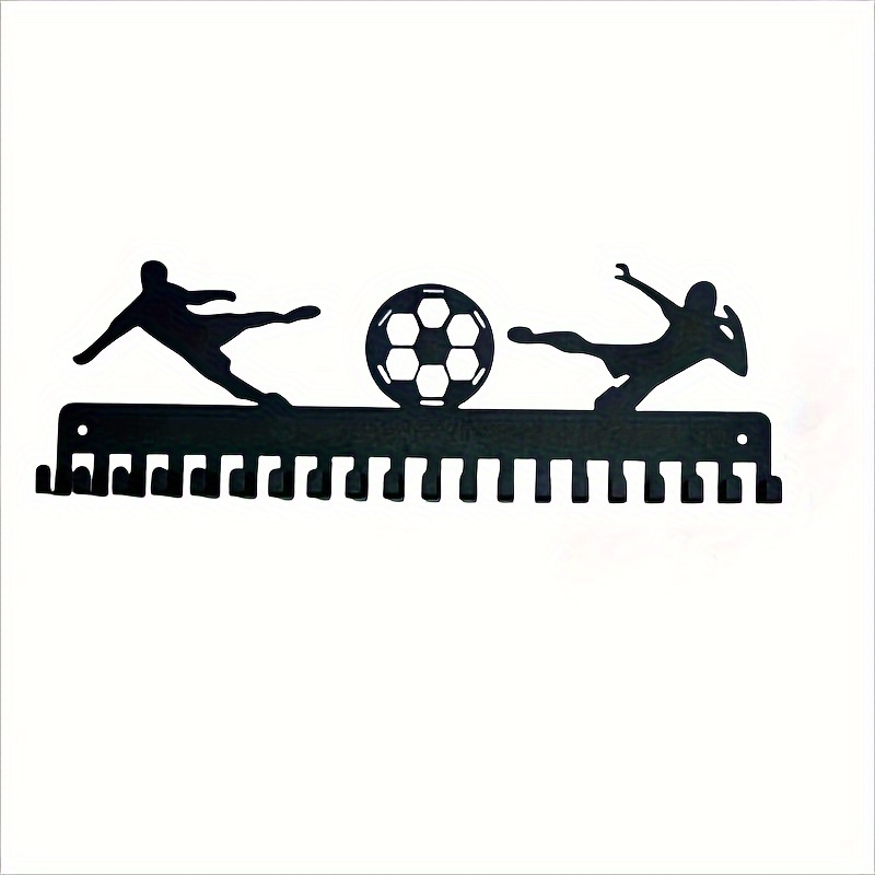 

Football Medal Hook Display Stand, Medal Holder, Sturdy Metal, Wall-mounted For Over 50 Medals,