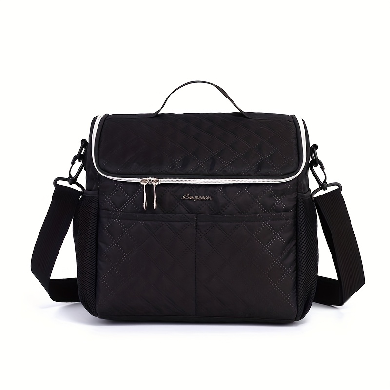 TEMU Lequeen Oxford Cloth Diaper Bag, Casual Outing Storage Crossbody Parent Bag, Short-distance Travel Mother And Bag, Suitable For Storage Use