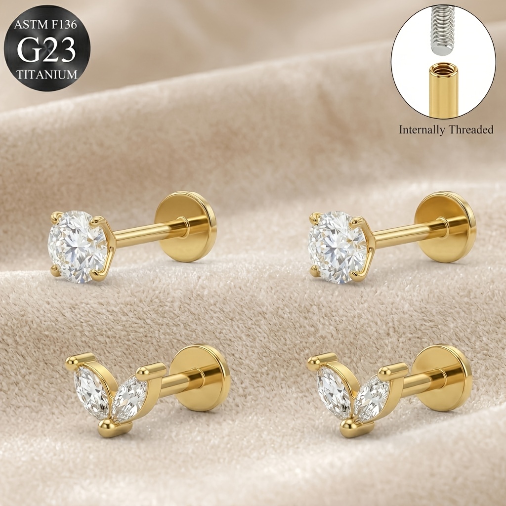 TEMU A Set Of Of Small, Elegant, Hypoallergenic Women's Stud Earrings, Featuring . Suitable For Wear, Are Choice For , , Or Mothers