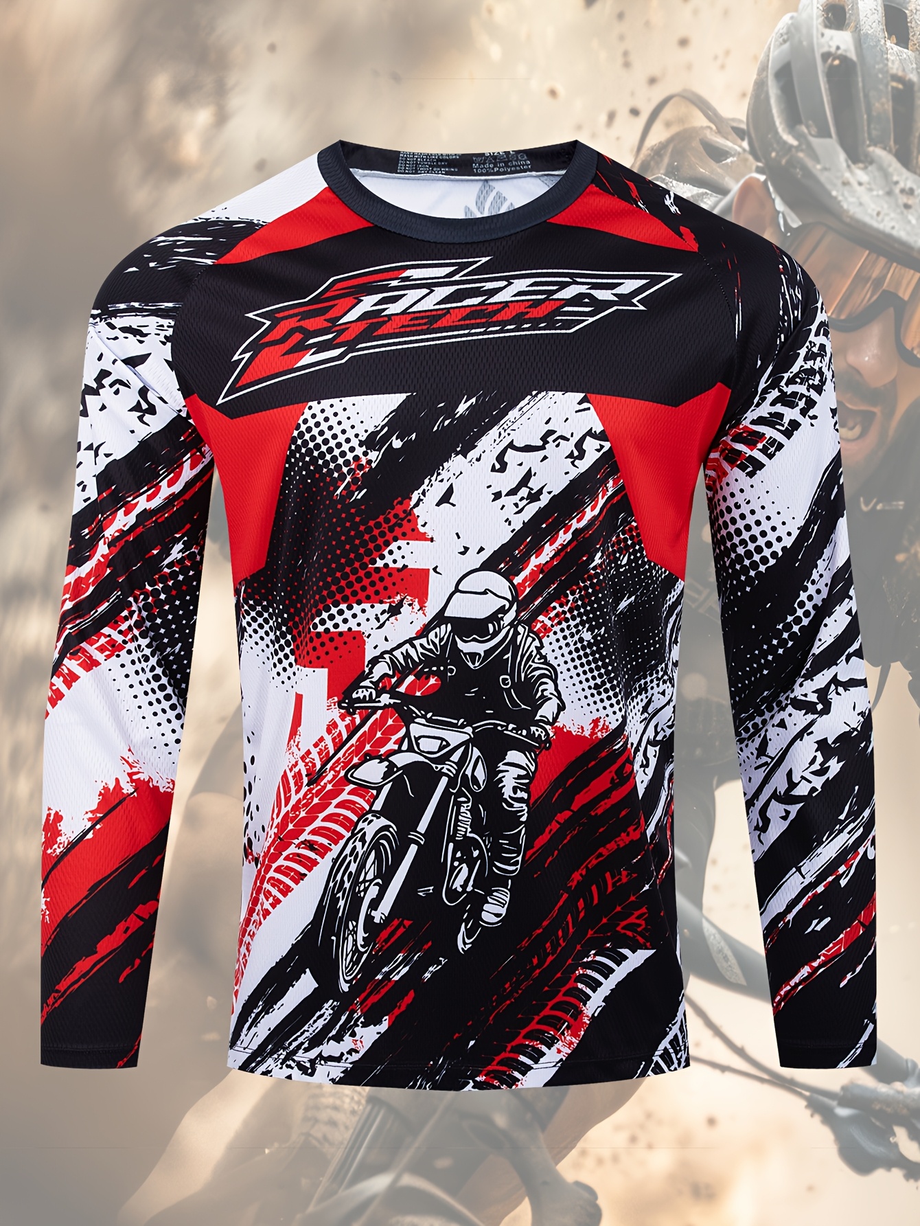 camiseta ciclismo larga hombre ideal motocross Temu Guatemala