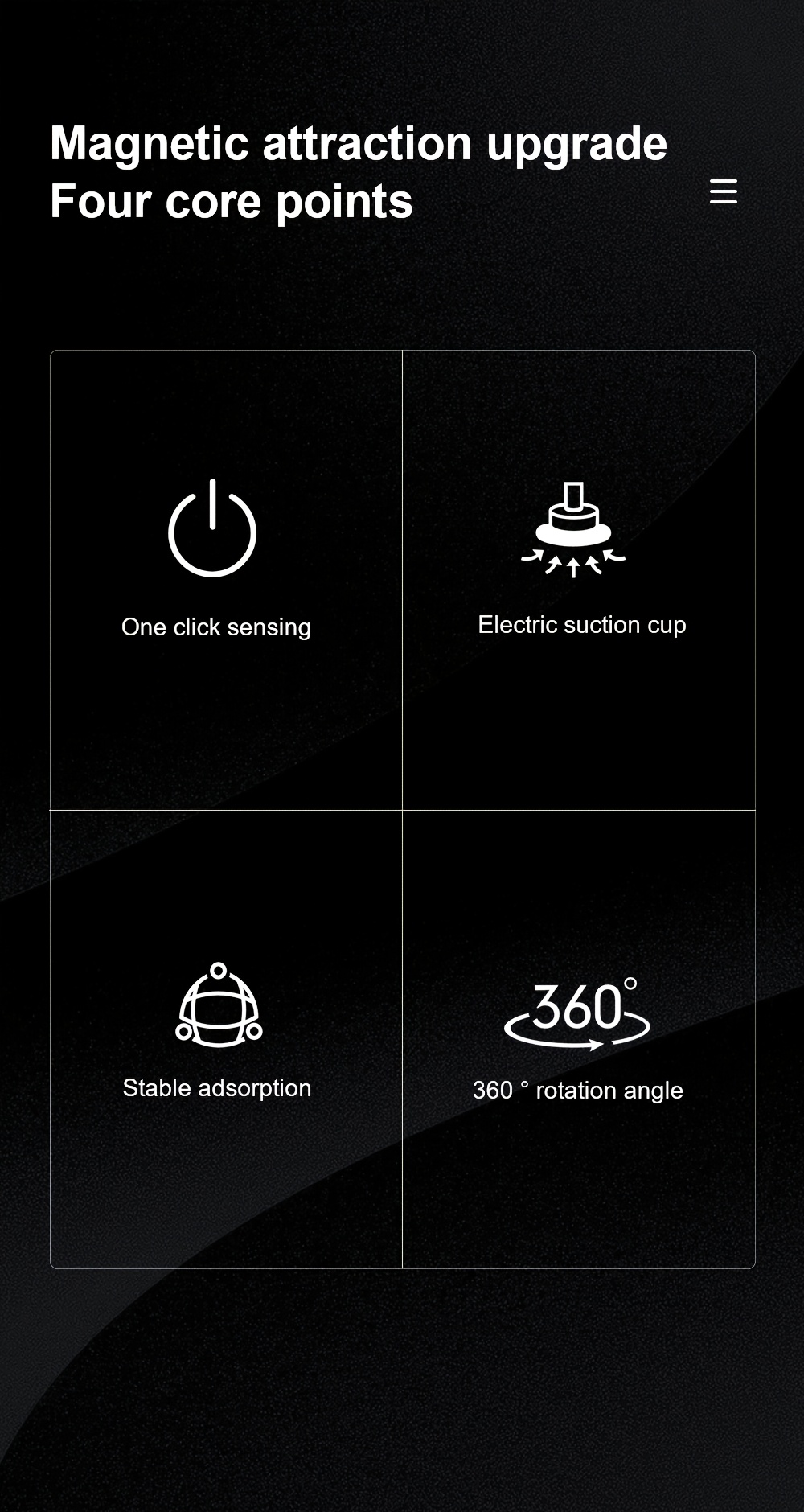 Upgraded Version New Magnetic Suction Mobile phone holder for car, portable electric suction cup, Wall Mount angle adjustable 360° rotation, retractable, Strong Suction, vacuum adsorption, small portable, High stability, Suitable for cars gyms