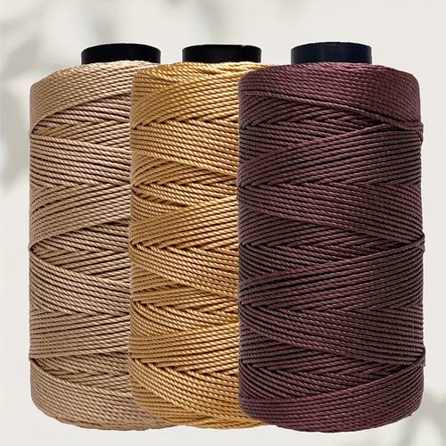 3pcs quality nylon crochet thread bundles each 100g 3 ply 1 5mm multi color packaging for crochet knitting hats bags shoes plant support car mats etc