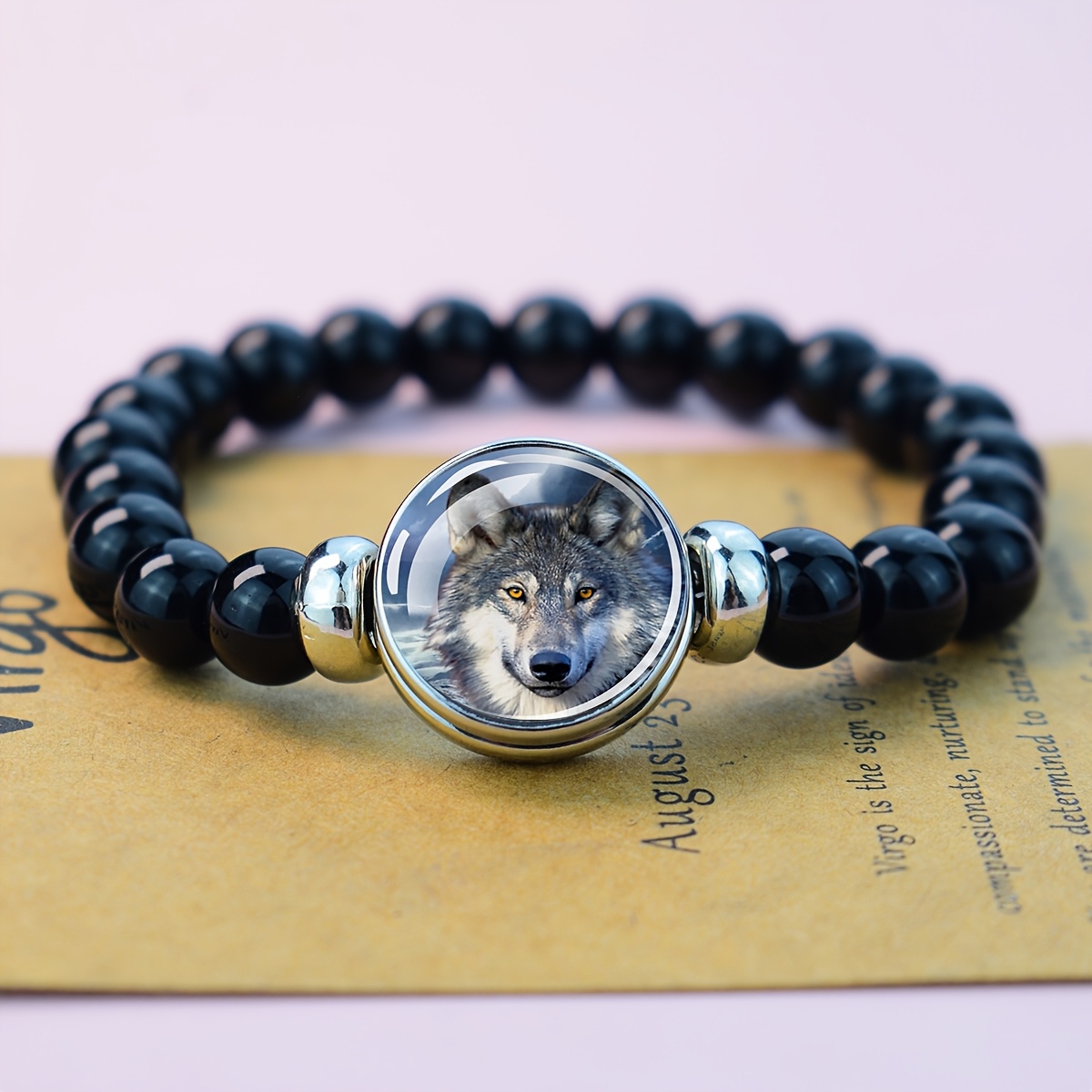 TEMU Bracelet 1 pièce avec portrait de et motif animalier pour de la nature et les passionnés de