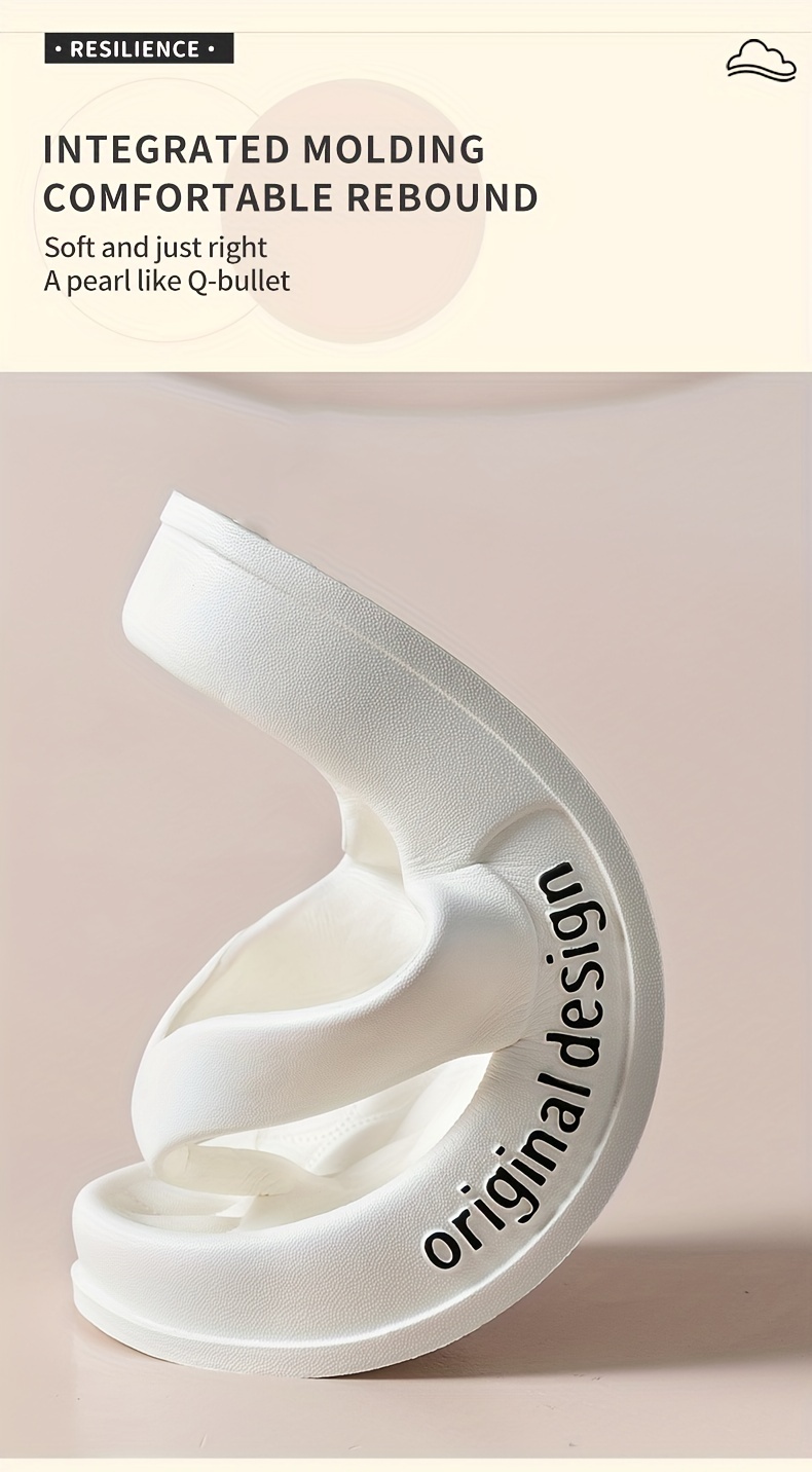 Simple Letter Print Flip Flops, Casual Clip Toe Summer Shoes, Comfortable Indoor Home Slides