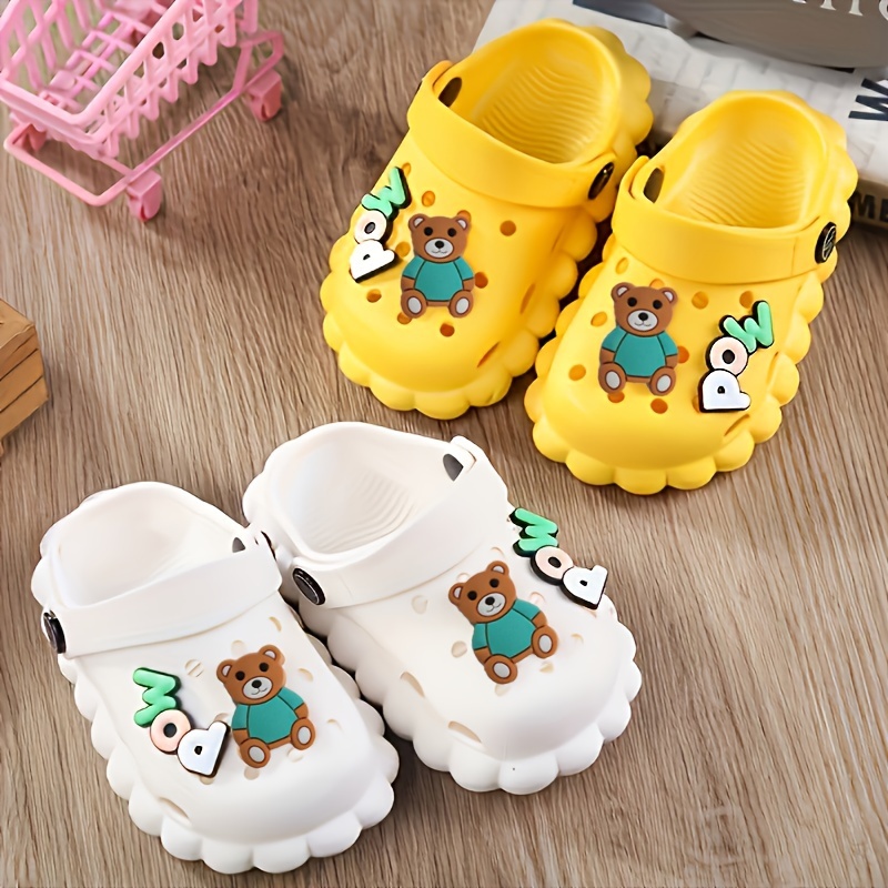 Toddlers Newborn Baby Shoes Boy Girl Mesh Cartoon Infant Bear