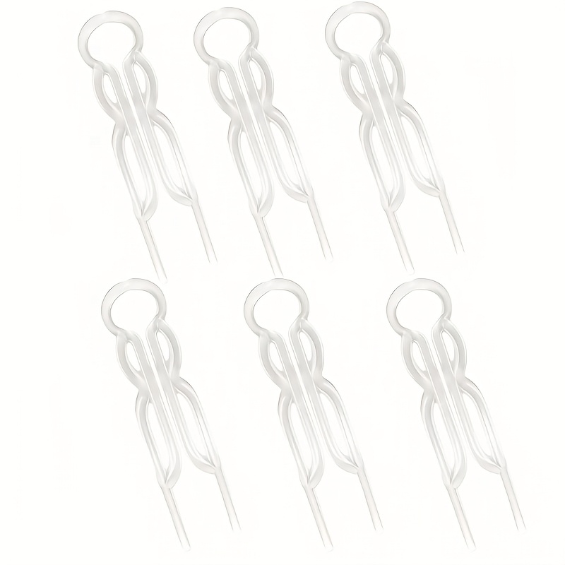TEMU Juego de 6 pinzas para el pelo mate minimalistas vintage - Juego de horquillas huecas para cabello /liso/ondulado de mujer, pinzas (o