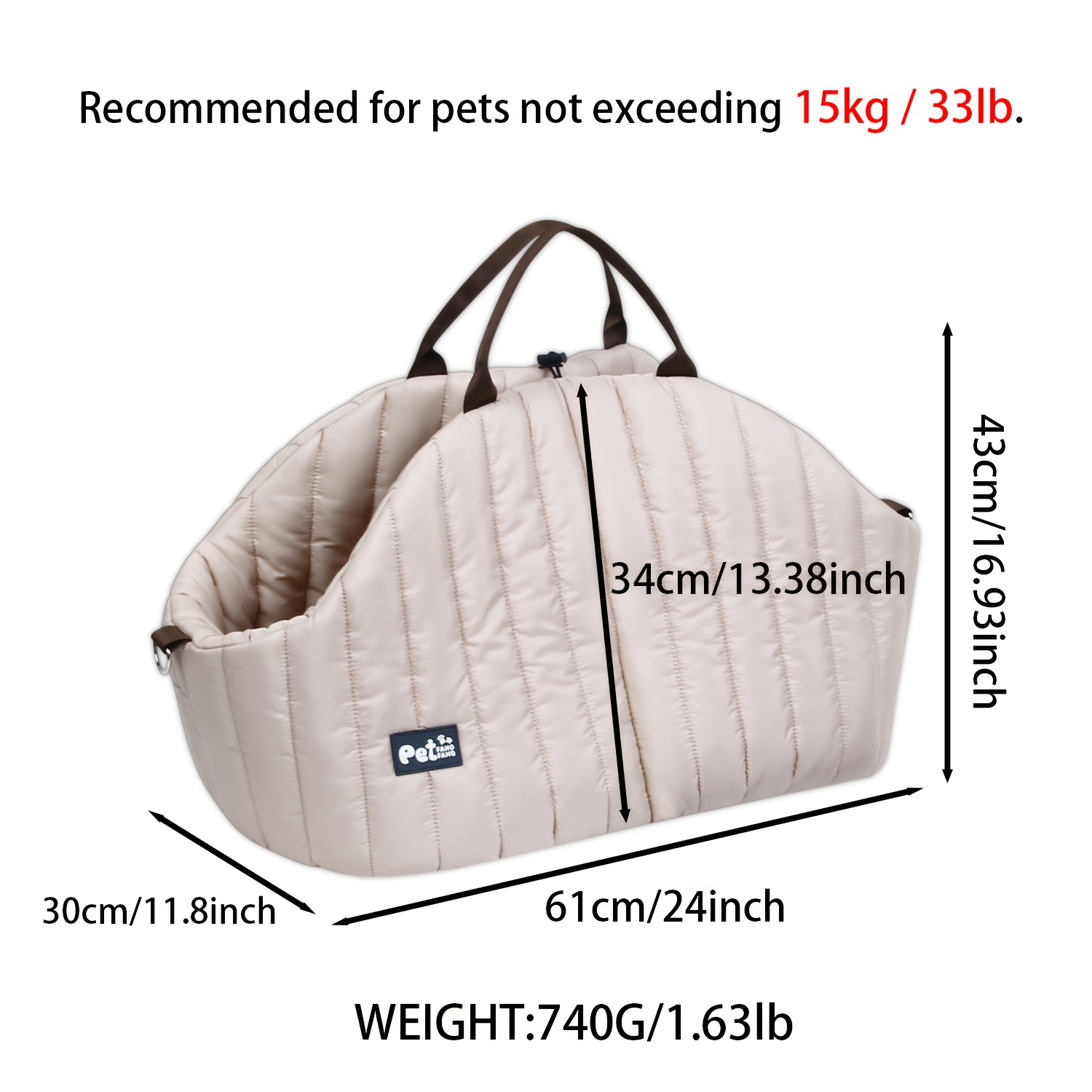   multi functional car seat belt fixed pet safety nest suitable for small dogs portable anti jarring dog carrier with shoulder handheld   for trips travel vehicle use compact for backseat or car