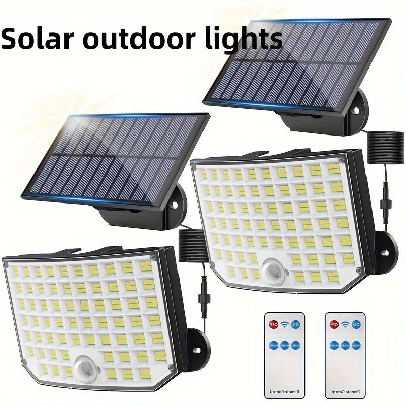 

Solar Outdoor Light, 256led Solar Motion Sensor , 16.4ft Cable Outdoor Garage