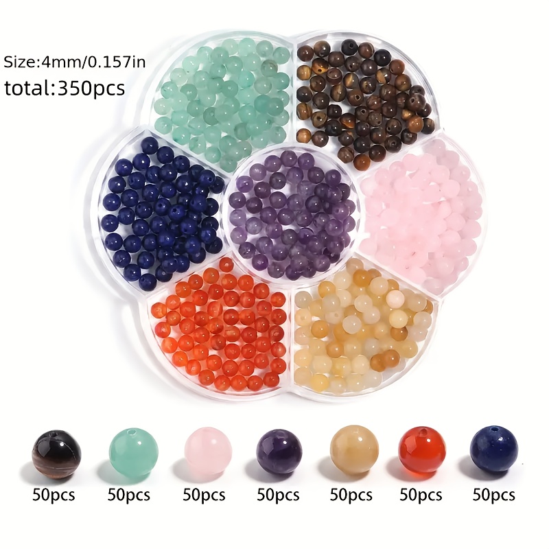 7 Chakra Perlen Grade AAA Echter Natürlicher Edelstein Micro