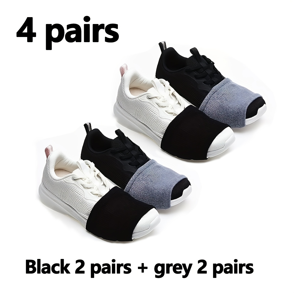 

4pcs Elegant Solid Color Dance Socks For Women - Stretchy Ballet & Dancer Shoe Covers, Breathable Polyester