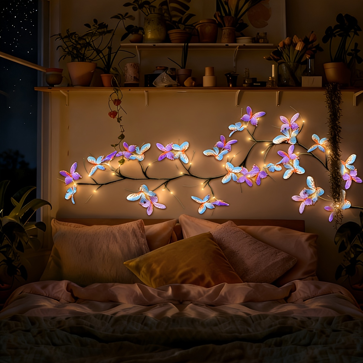 Butterfly Branch Light, USB Control Indoor Outdoor String Light