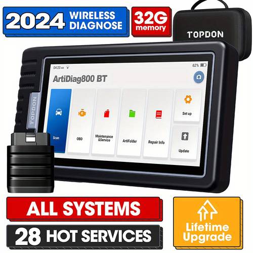 scanner wireless ad800bt free upgrade scan tool automotive diagnostic tool full system 28 reset services