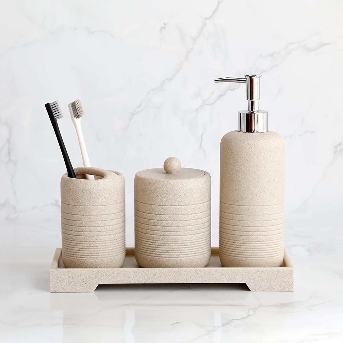 weißer kristall beige grauer