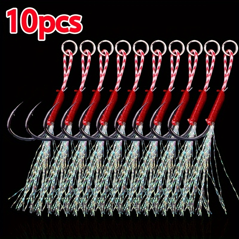 100/600pcs Premium Carbon Steel Fishing Hook Set - 10 Sizes Of Barbed Jig  Hooks With Hole In Durable Tackle Box For Freshwater And Saltwater Fishing  - Ideal For Catching Carp, Pike, Bass