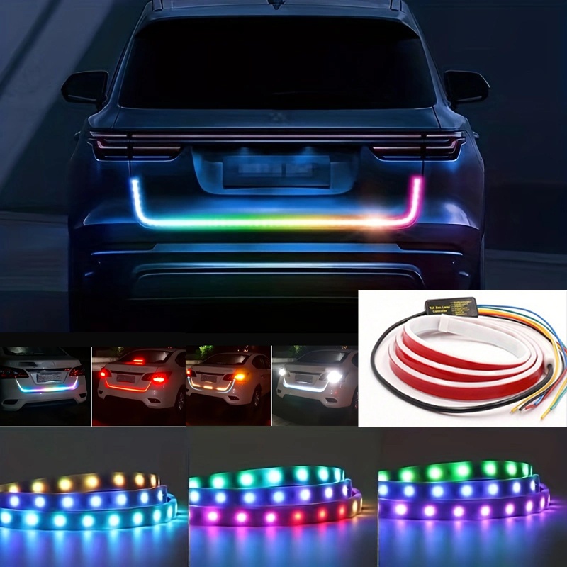 rgb light strip car led 12  led 120cm 150  for cars ambient neon accent lighting hard wired vehicle   compatible with multiple models no battery required Product details 0