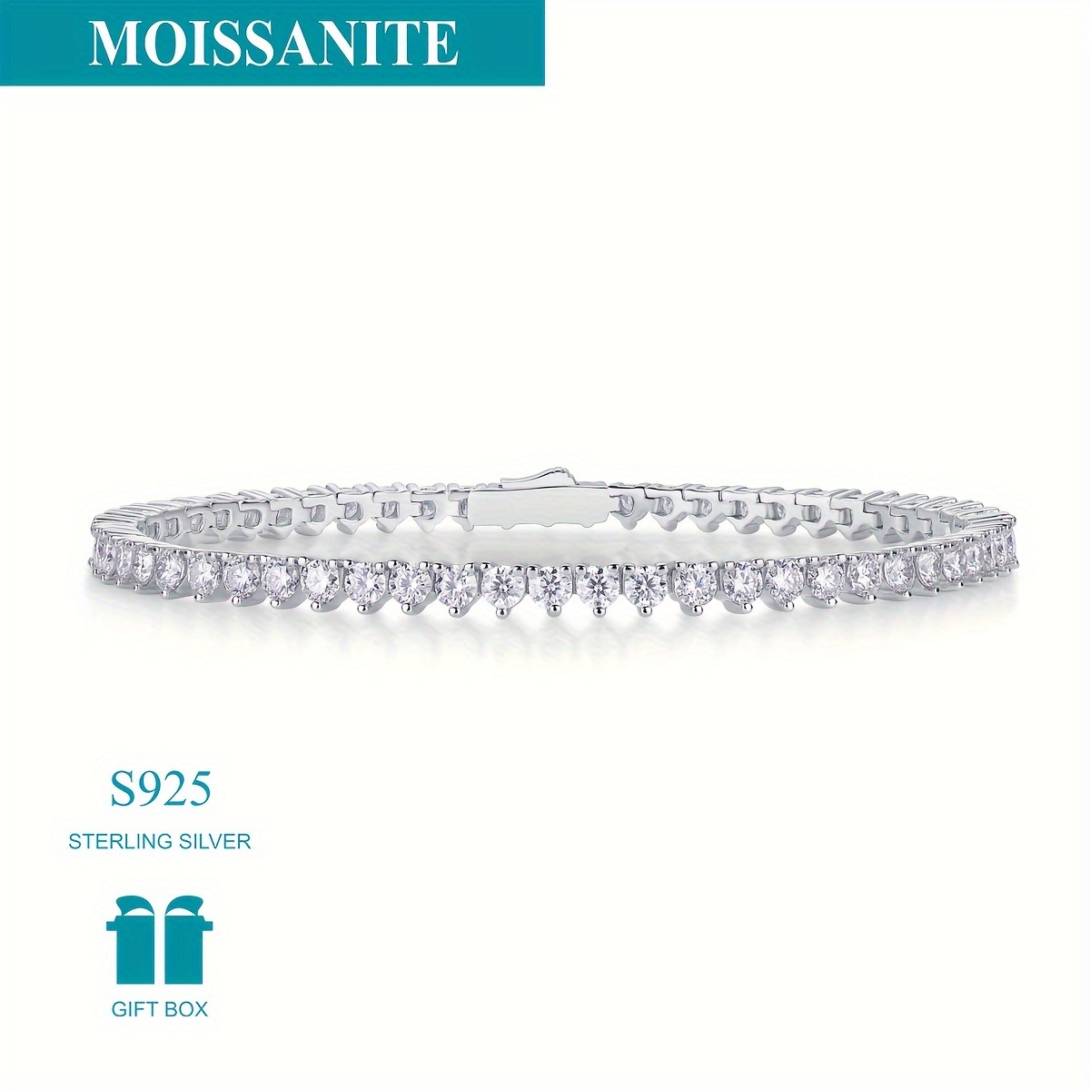 

1 Of 925 5.2 Moissanite And Women' Bracelet Suitable For Wearing Or Married, For , ,