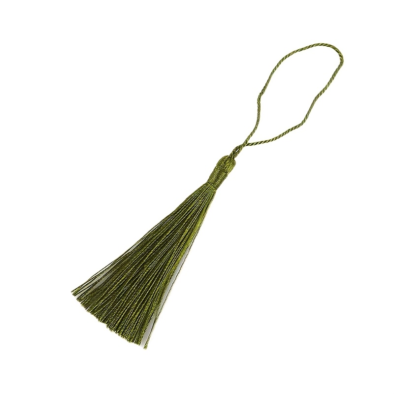 TEMU 19 mini borlas de seda hechas a , pequeños colgantes de borlas para decoración