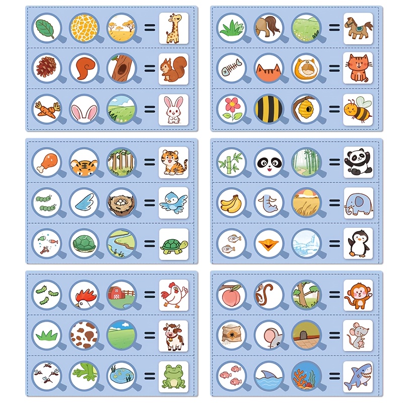 Fun Animal Guessing Game! Feature- Activity For Kindergarten Science Zone, Diy Teaching Aid Materials, Christmas Gift & Holiday Educational Cognitive Toy