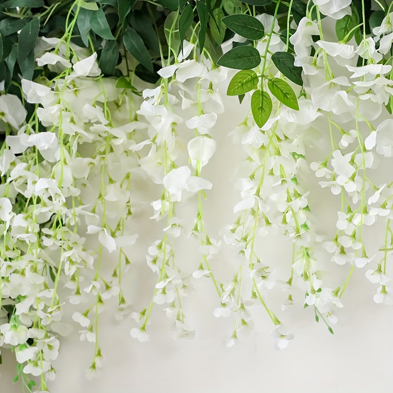 Artificial Flowers Wisteria Garland Artificial Wisteria Vine Temu