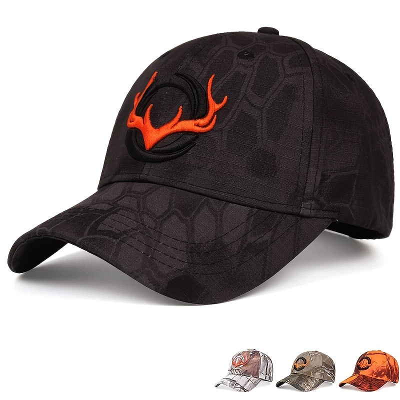 Mens Outdoor Fishing Hat Embroidery Deer Head Embroidery Sunshade Hat  Fishing Baseball European And American Couple Peaked - Jewelry &  Accessories - Temu Canada