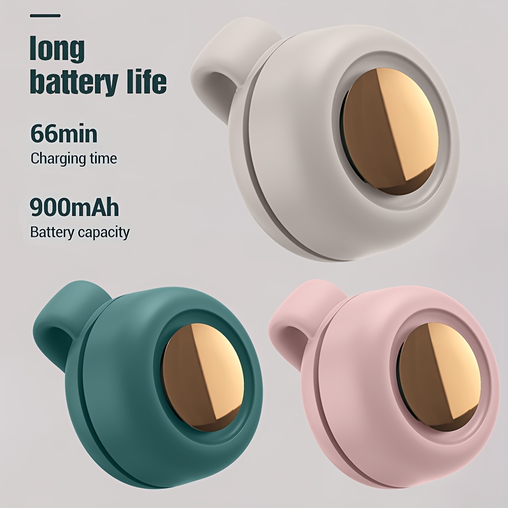 portable mini bladeless fan clip fan with rotating function three speed adjustable quiet usb rechargeable silent personal cooling fan suitable for office desk travel camping outdoor activities summer gift