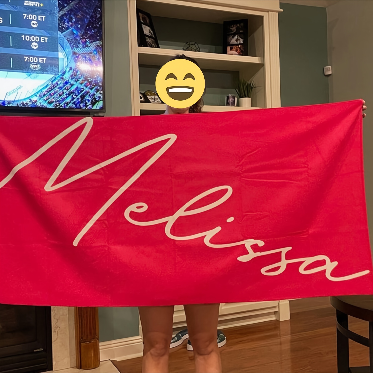 

[customer ] 1pc Personalized Beach Towel, Customized Pool Towel With Name, Blanket, Beach