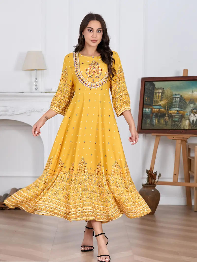 Middle Eastern Embroidered Dress Middle Eastern Embroidered Dress