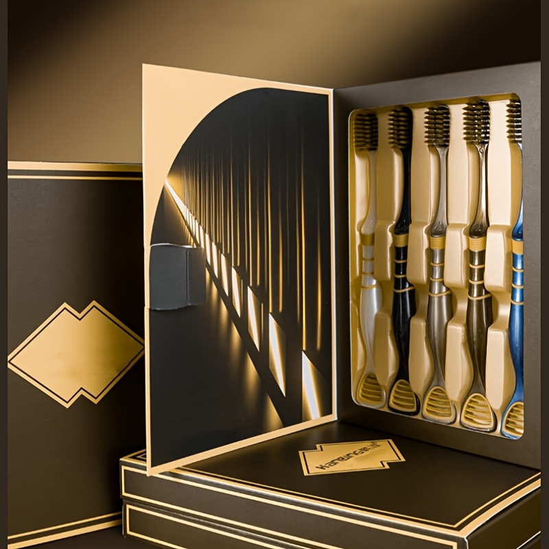 TEMU Household High-end Adult Soft Bristled Toothbrush, Wide Head Gum Protection, Cleaning Tongue Coating Brush