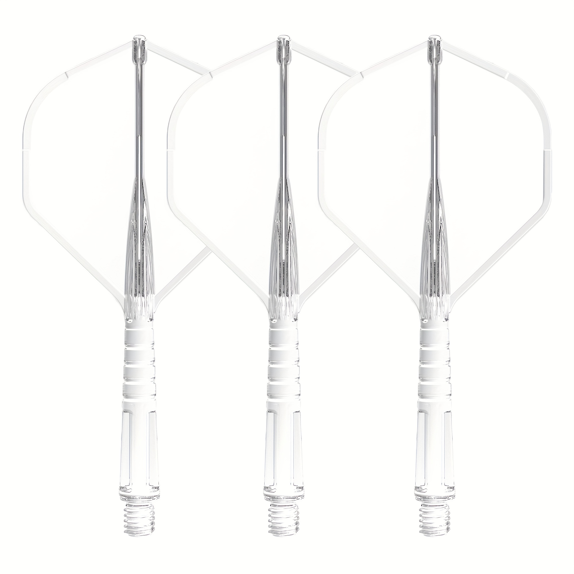 Professional Dart Integrated , Transparent Competition Dart , 3-pack