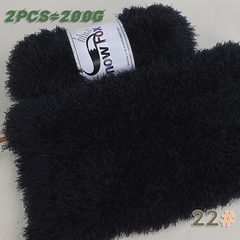 E-shop Kunstpelzgarn, dickes Garn, Wimperngarn, großluftiges Garn für Stricknadeln, Handstrickmaterial, großluftiges Garn geeignet für die Herstellung