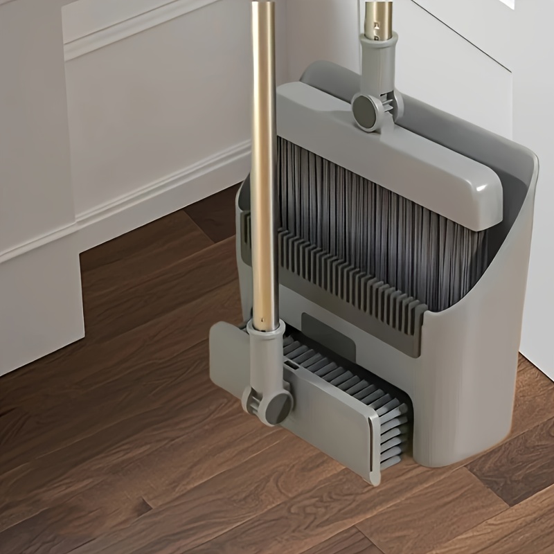 TEMU 1 Broom, Dustpan, Floor Brush Set, Student Broom Set, Home Combination Broom, Foldable Broom With Fashionable And , Suitable For Home And Office