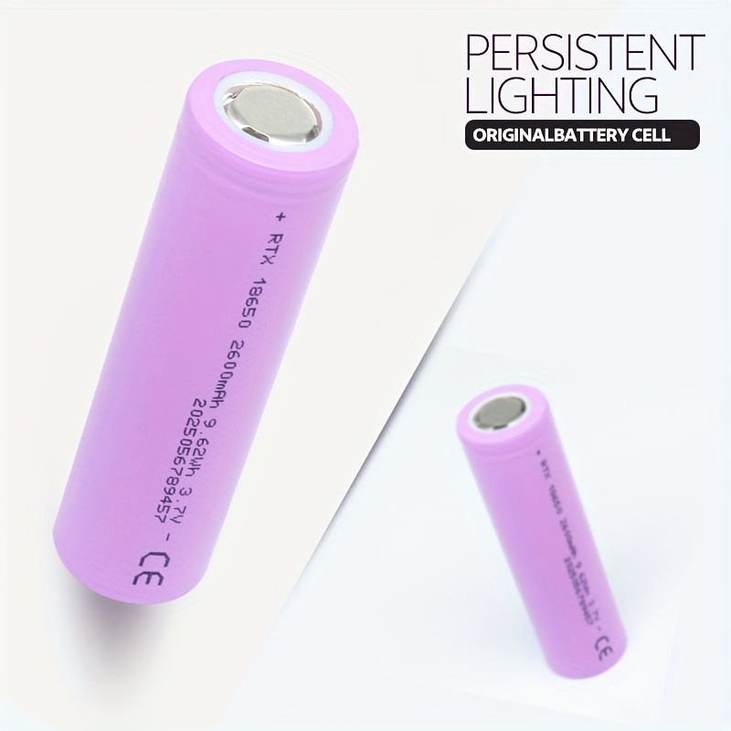 18650 rechargeable lithium battery 3 7v 2600mah suitable for   small appliances details 1