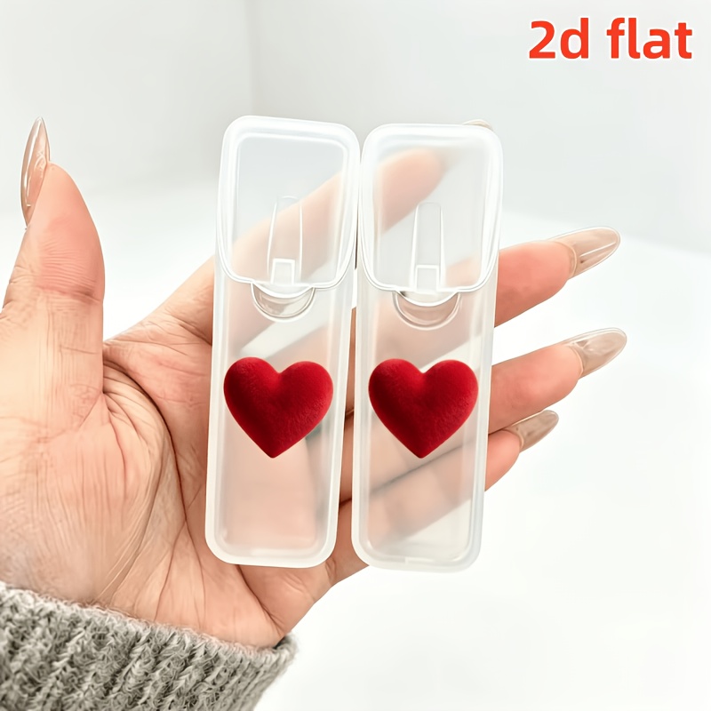 TEMU 2d Flat, 2pcs Print Pattern Portable Travel Swab Storage Box And Dental Floss Storage Box (box Only), Portable Storage, Jewelry Organization,