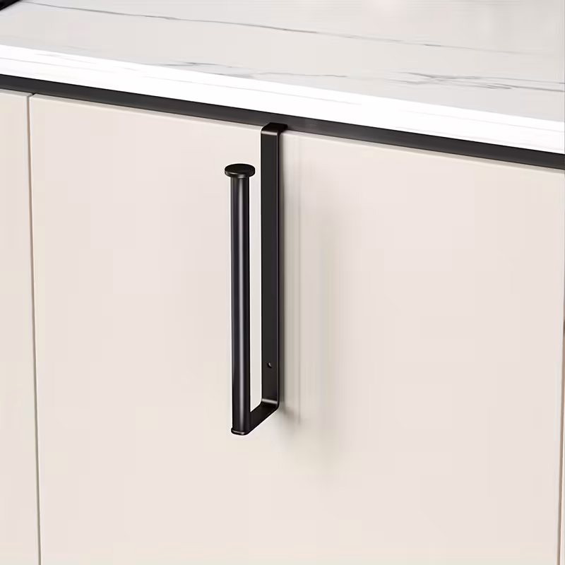 one piece of a paper towel holder for hanging designed for cabinet doors sturdy kitchen roll holder and essential kitchen accessory Product details 3
