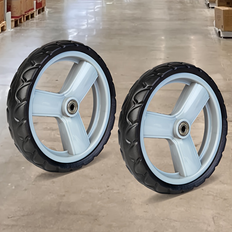 E-shop Räder mit 7,76 Zoll Durchmesser, geeignet für Einkaufswagen, Esswagen, Werkzeugwagen, Werbe-Anhänger mobile Wagen mit Lagerrollen aus