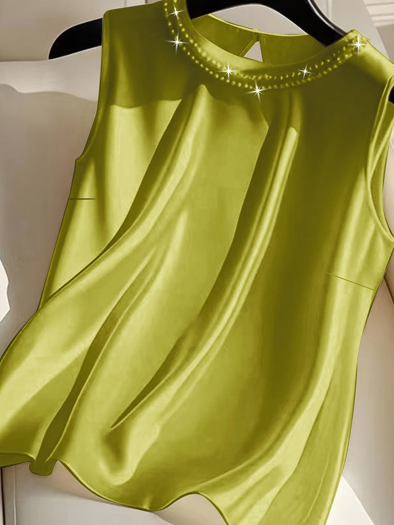 spring and summer fashion elegant   bead vest details 11