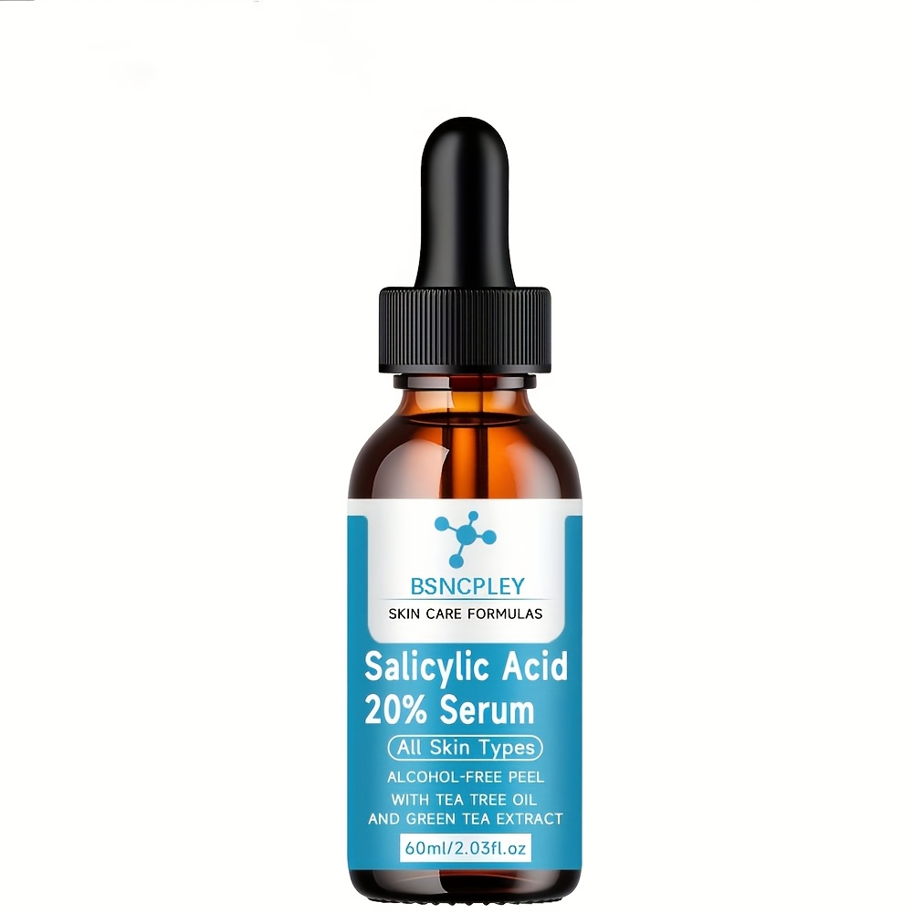 Image of Salicylic Acid Serum With Oil And Green Tea Extract, Moisturizes, , And Skin, And Skincare, Alcohol-free Gentle Formula, Suitable For Types, Gift, 40ml/