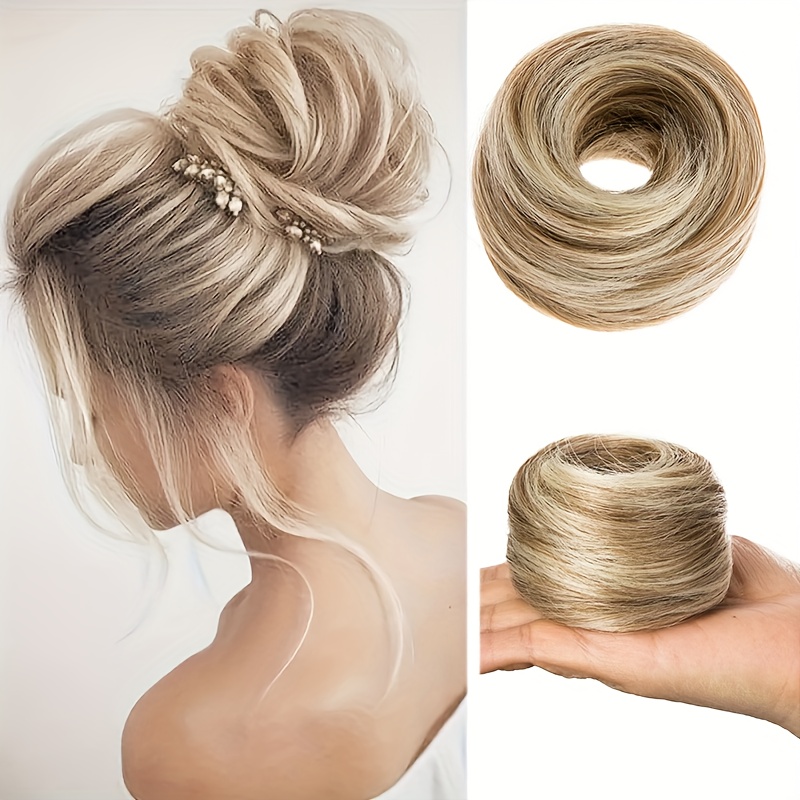 Women' Bun Hairpiece, Synthetic Straight Hair Bun For All People, Natural Look Hair Extension For Women