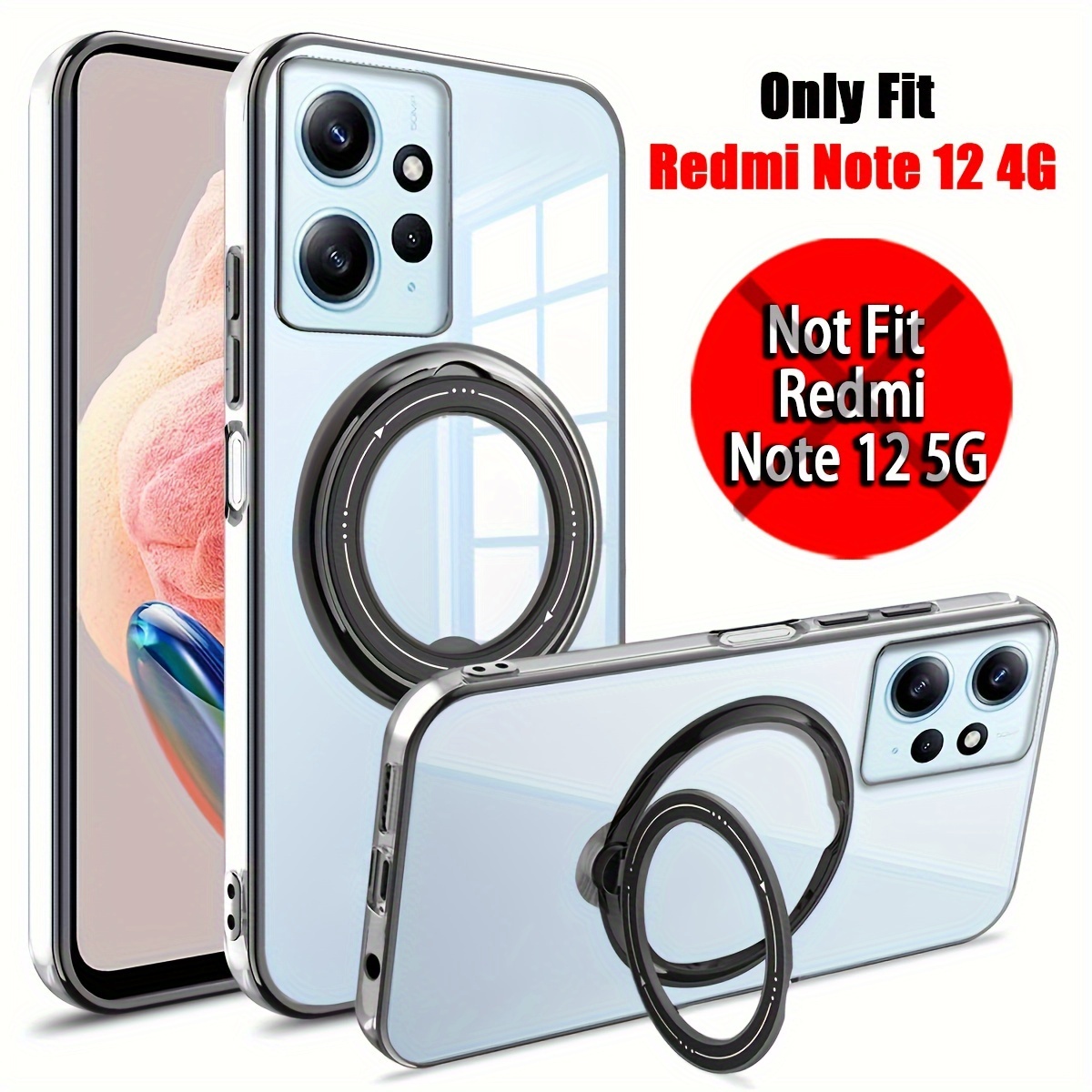 Xiaomi Redmi Note 12 Pro 4G Funda Completa Transparente PC + TPU 360