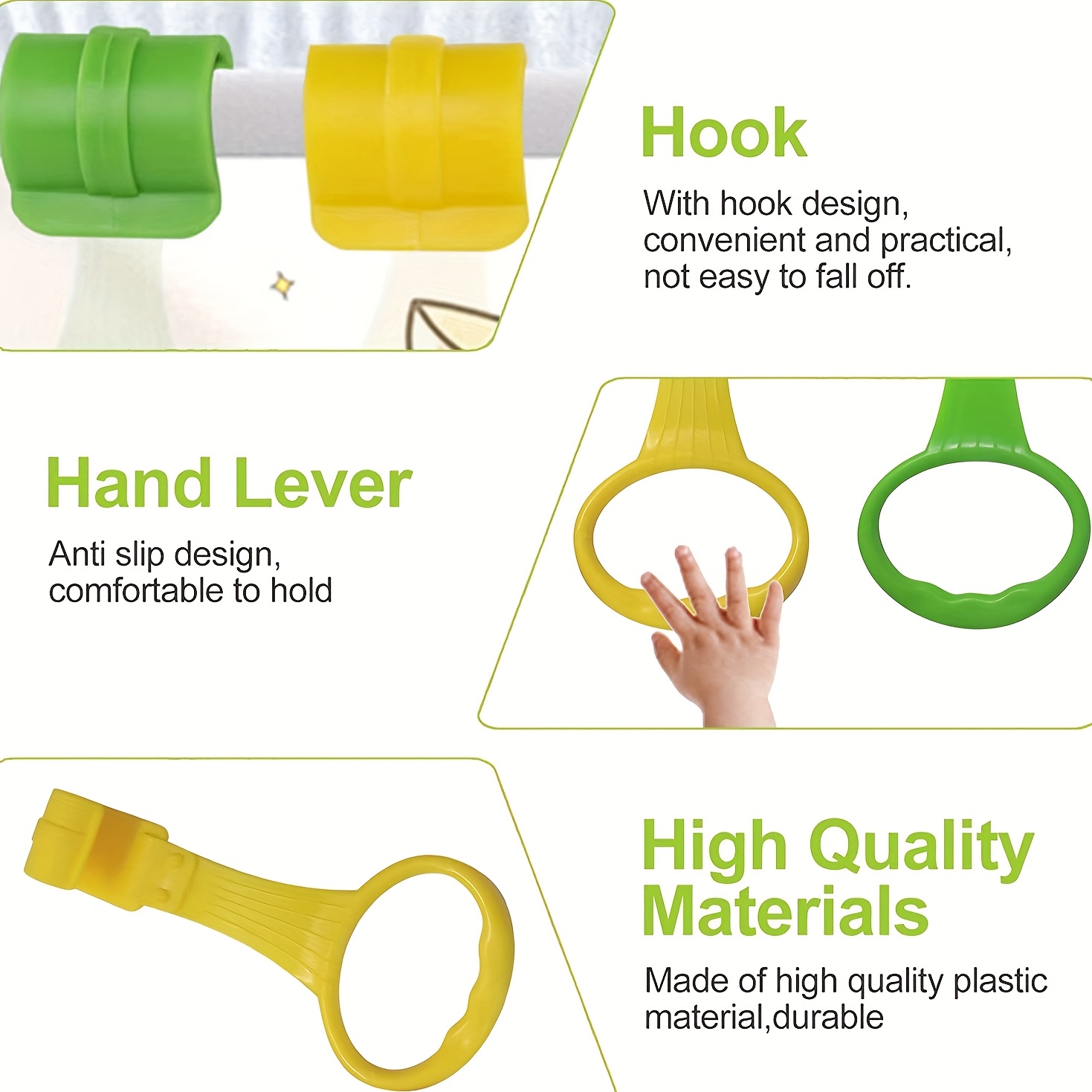 Baby Crib Pull Rings Exercise Aid Standing Rings Infant Toddler Activity