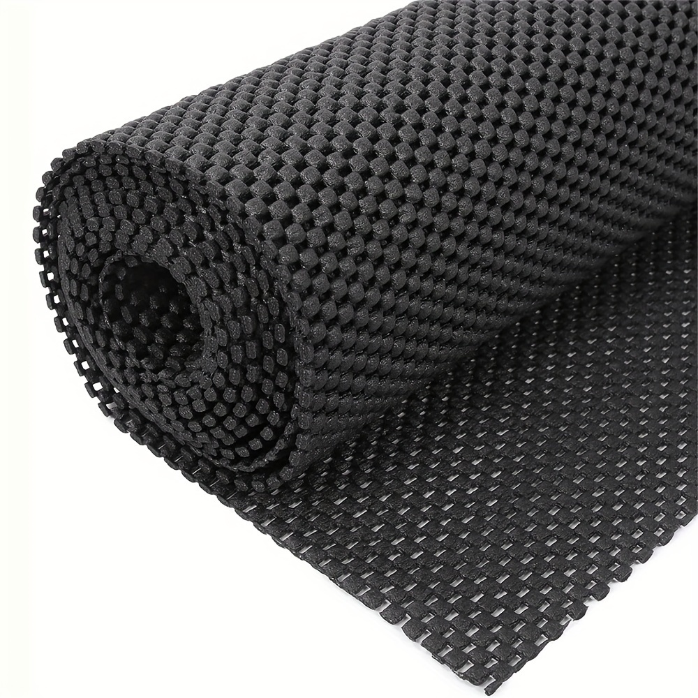 Image of 1pc Non-slip Washable Rug Pad - Pvc Gripper For Home Office, Bedroom, Hallway - Machine Made Rectangle Mat For Indoor Use