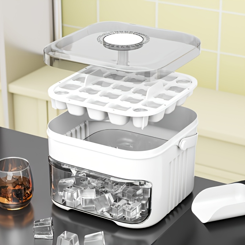 50 grid large capacity   tray with   lid double layer design roostertails beverages kitchen essentials ice trays for freezer with lid back to school 6