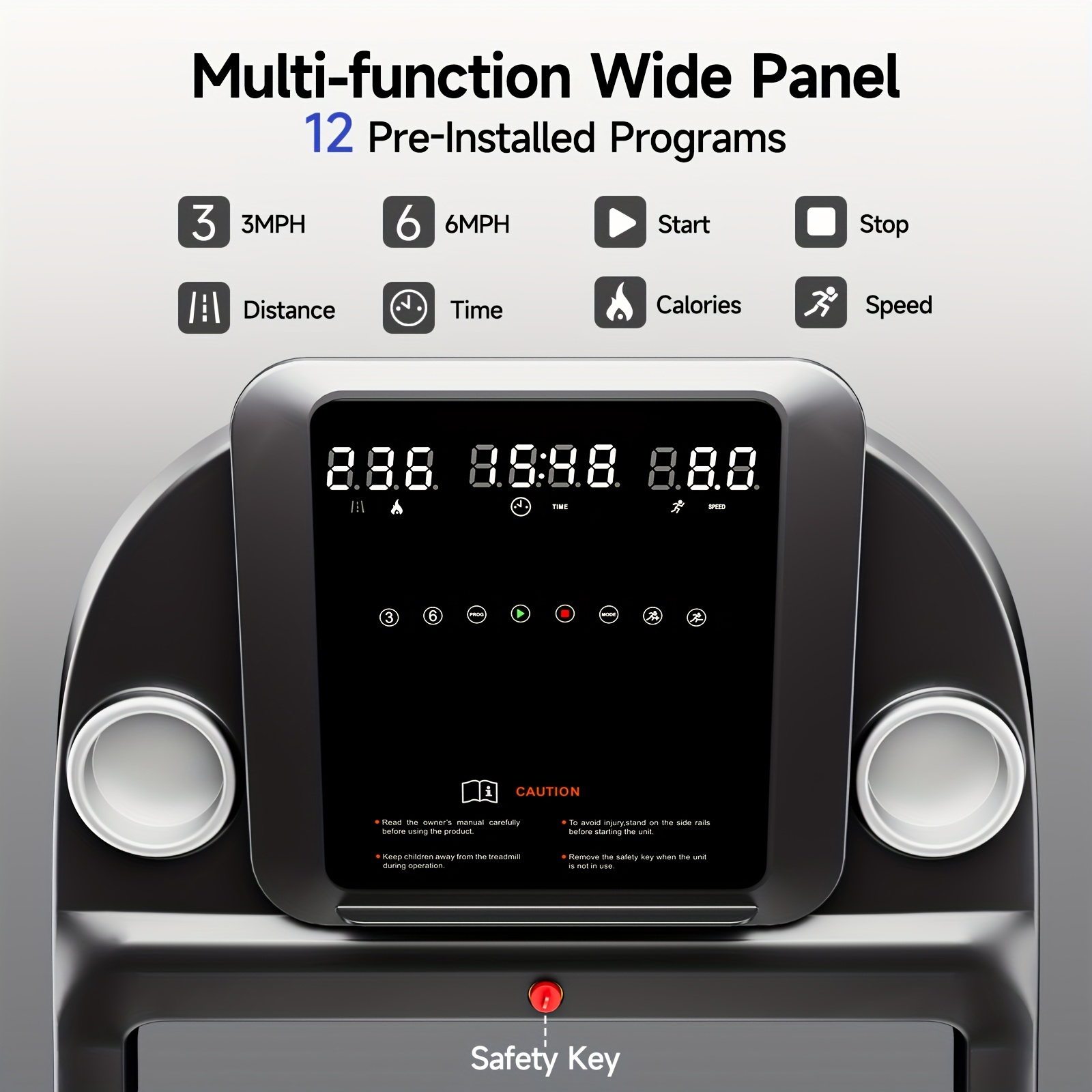 YPOO 8-Minute Treadmill with 8% Incline & Foldable Design - 0-8% Adjustable Height, Low Noise Home Fitness Equipment, 136.08 KG Weight Capacity, Black - Perfect Christmas Gift for Family Members, Treadmills for Exercise, Sleek Exercise Equipment, Sturdy Construction