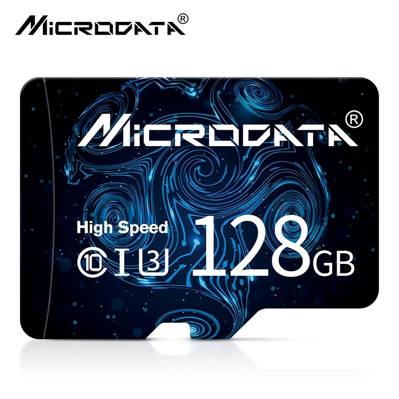 TEMU Carte mémoire Memory Card MicroDATA Classe 10 U1 haute vitesse TF 16/32/64/128 Go pour téléphone, appareil photo, tablette, caméra de de bord,