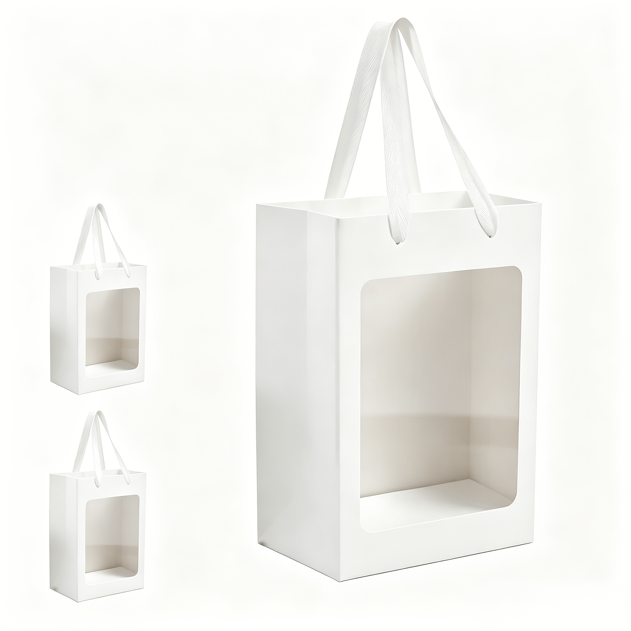 TEMU Regalo /Lui 3 Sacchetti Espositivi a Finestra, Sacchetti Regalo, Sacchetti di Carta Regalo di Compleanno, Sacchetti di Imballaggio Esterno per
