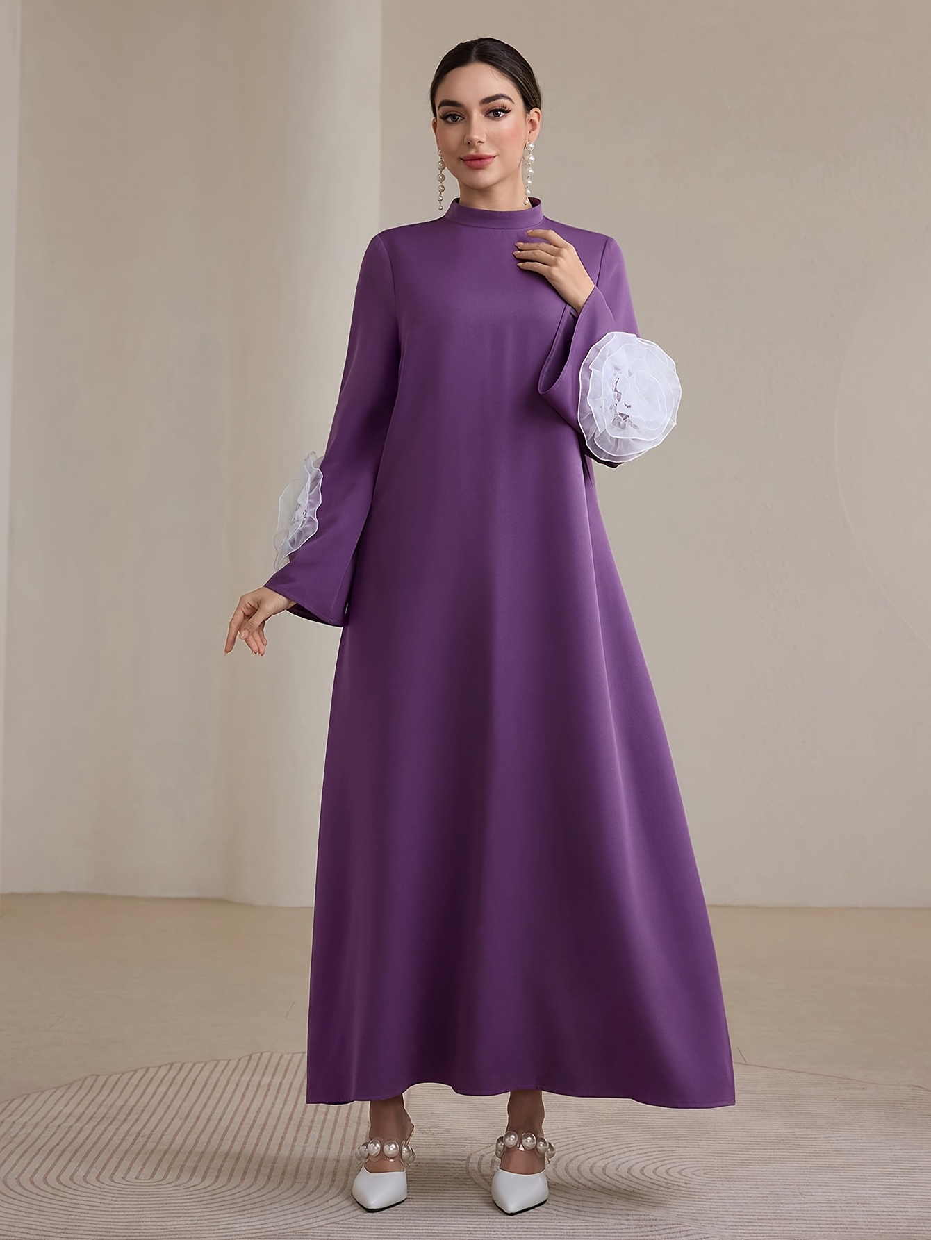green emerald velvet dress Lavender Lace Maxi Dress Medium