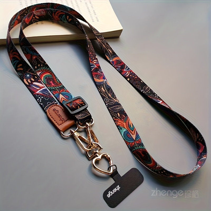 TEMU A Stylish And Adjustable Wide Strap For Women, Featuring Colorful Patterns, Designed For Crossbody Use Without Choking The Neck, Suitable For