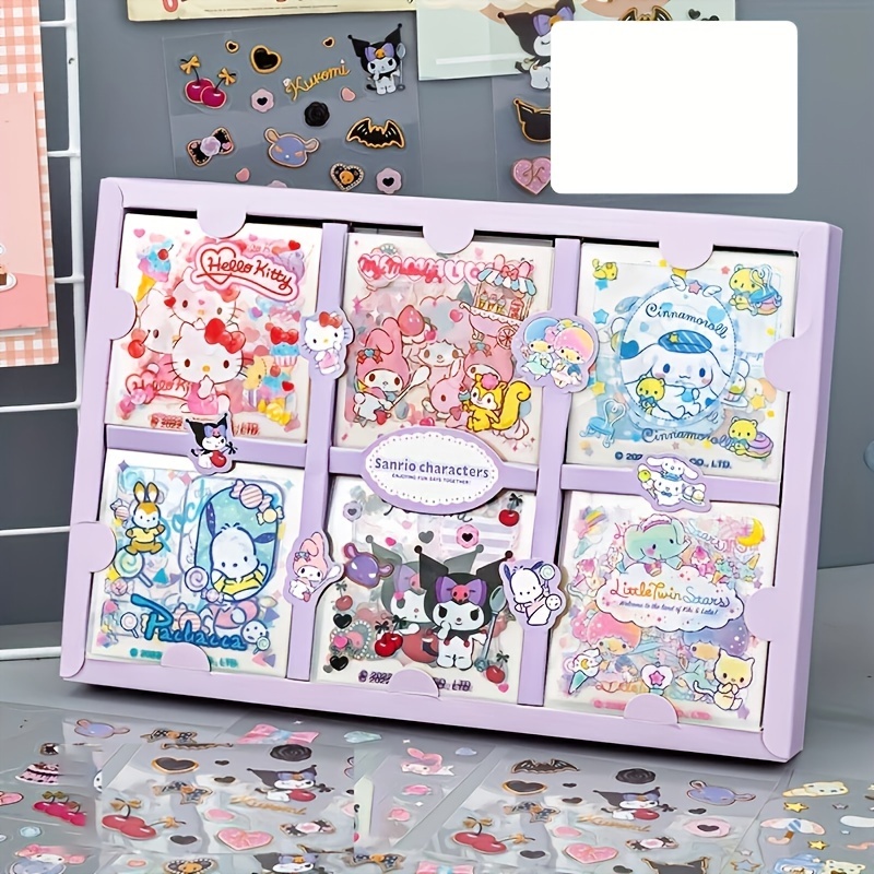 Sanrio Sticker Book Cute Hello Kitty Cinnamoroll Kuromi MyMelody